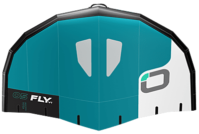 FLV15XW | FLY V1 Wing with bag and waist leash | 5.0 | Emerald/White |  |  | Ozone