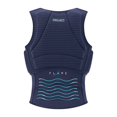 402.63092.020 | Womens Flare Vest Half Padded Side Zip | 40/l | Navy/Turquise | | Mujer | Prolimit
