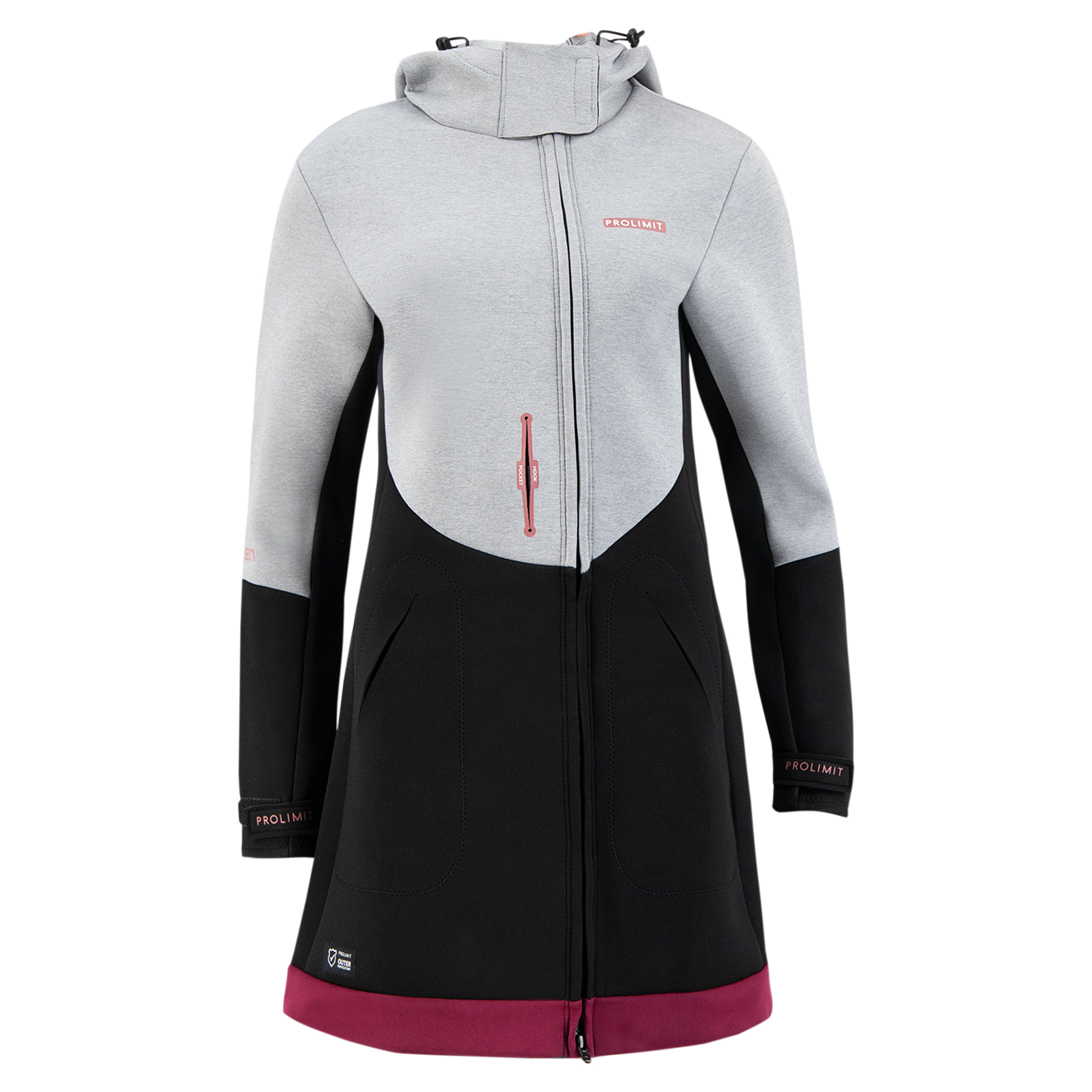 402.05041.080 | Pure Girl Racer Jacket Qxygen | 36/s | Grey/Black/Wine | | Mujer | Prolimit