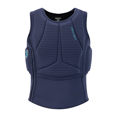 402.63092.020 | Womens Flare Vest Half Padded Side Zip | 40/l | Navy/Turquise | | Mujer | Prolimit