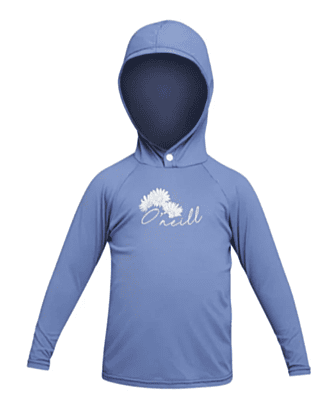 5327GOA-BIC | GIRLS TODDLER SPF HOODED LS RASH TEE | 6 | Bic Blue Ice |  | Niño | ONEILL